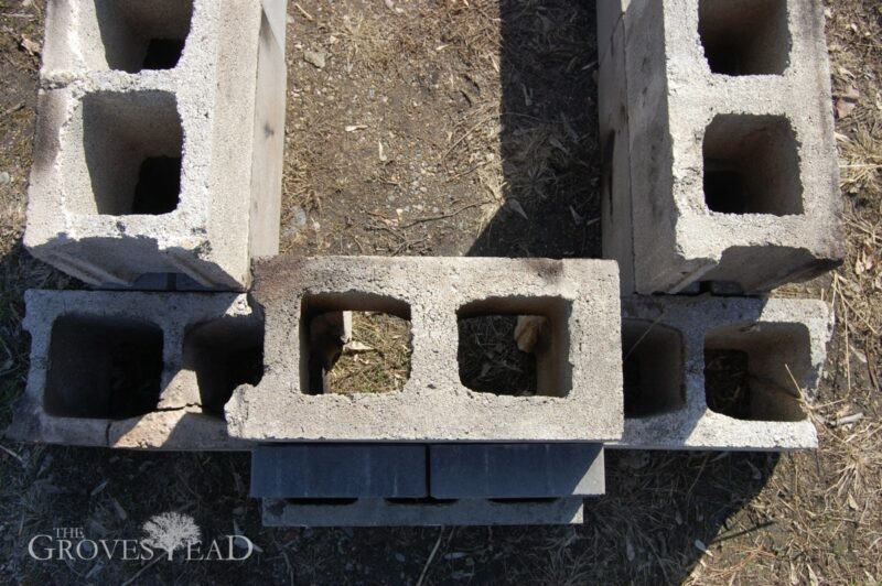 View of chimney from top