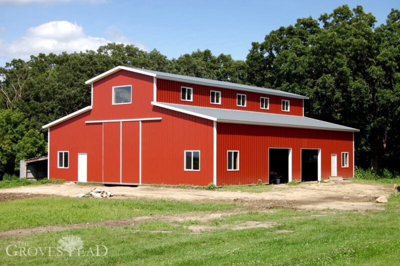 Barn construction is complete